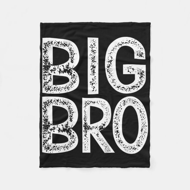 Kids Big Bro Brother Gifts Birthday Christmas Vint Fleece Blanket (Front)