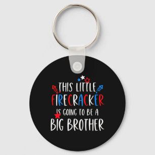 Kids Big Brother 4th Of July Toddler Boy Independe Key Ring