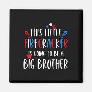 Kids Big Brother 4th Of July Toddler Boy Independe Magnet