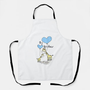 Kids Big Brother Cute Giraffes Gift Idea Toddler S Apron