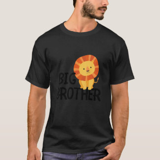 Kids Big Brother Cute Lion Animal Best Bro Ever Wo T-Shirt