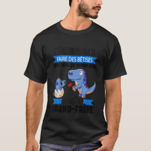 Kids Big Brother Dinosaur pregnancy Announcement T-Shirt
