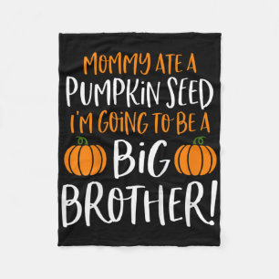 Kids Big Brother Fall Pregnancy Announcement Hallo Fleece Blanket