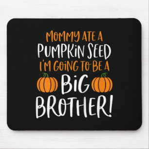 Kids Big Brother Fall Pregnancy Announcement Hallo Mouse Pad
