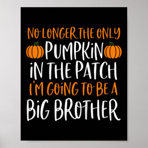 Kids Big Brother Fall Pregnancy Announcement Hallo Poster