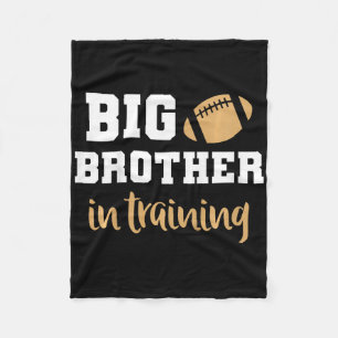 Kids Big Brother Football Pregnancy Announcement S Fleece Blanket