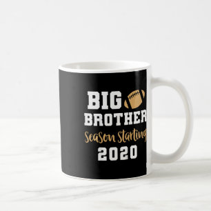 Kids Big Brother Footbyll Pregnancy Announcement F Coffee Mug