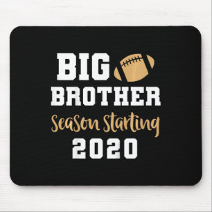 Kids Big Brother Footbyll Pregnancy Announcement F Mouse Pad
