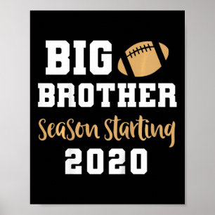Kids Big Brother Footbyll Pregnancy Announcement F Poster