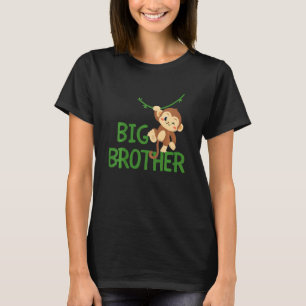 Kids Big Brother Monkey Animal Best Bro Ever World T-Shirt
