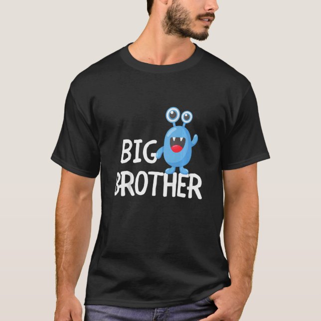 Kids Big Brother Monster Best Bro Ever World's Gre T-Shirt (Front)