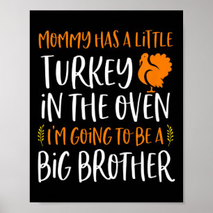 Kids Big Brother Thanksgiving Pregnancy Announceme Poster