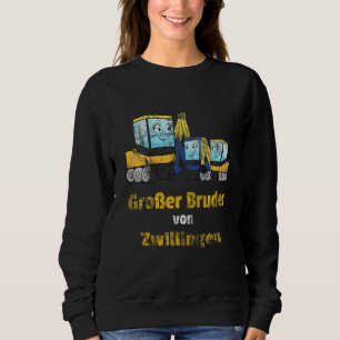 Kids Big Brother Twins Digger Sweatshirt