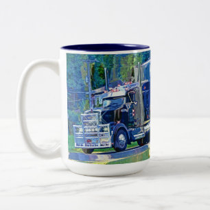 Kids Big Rig Cargo Truck Drinking Mug