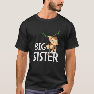 Kids Big Sister Ever Monkey Animal World's Greates T-Shirt