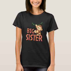 Kids Big Sister Ever Monkey Animal World's Greates T-Shirt