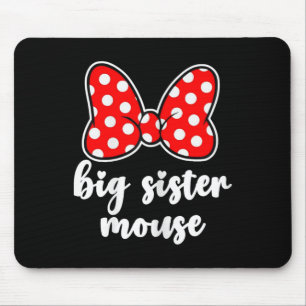Kids Big Sister Mouse Bow Family Vacation - Youth Pad