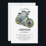 Kids Bike BMX Party. Racing adventure boy birthday Invitation<br><div class="desc">Kids Bike birthday party invitation for boy.</div>