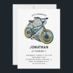 Kids Bike BMX Party. Racing adventure boy birthday Invitation<br><div class="desc">Kids Bike birthday party invitation for boy.</div>