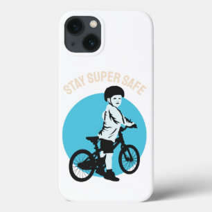 Kids Biker Safety - Stay Super Safe iPhone 13 Case