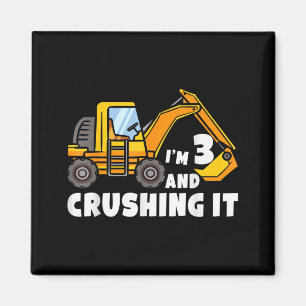Kids Birthday 3 Years Old Funny Quote 3rd B-Day Magnet