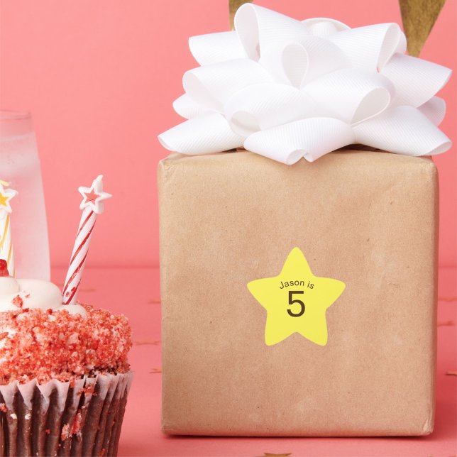 Kids' Birthday Age Star Sticker (Creator Uploaded)