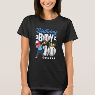 Kids Birthday Boy 10 Years Old Baseball Players 1 T-Shirt