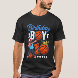 Kids  Birthday Boy 10 Years Old Basketball Player  T-Shirt