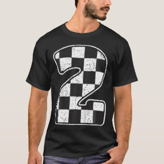 Kids Birthday Boy 2 Two Race Car 2Nd Birthday Raci T-Shirt