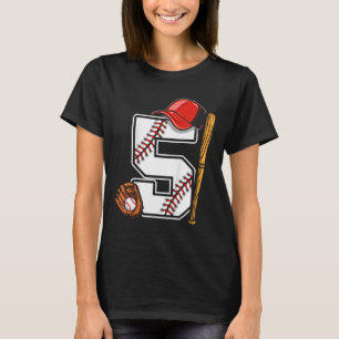 Kids Birthday Boy 5 Five Bysebyll 5th Birthday Bys T-Shirt