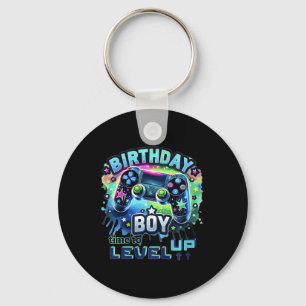 Kids Birthday Boy Level Up Gamer Controller Video Key Ring
