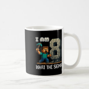Kids Birthday Boys Shirt 8th Birthday Sigma Gaming Coffee Mug