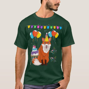 Kids Birthday Cake Forest Animal Lover Cute Wildli T-Shirt