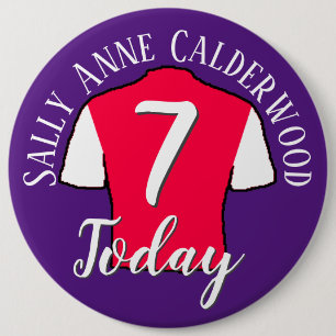 Kid's Birthday Football Badge to Personalise