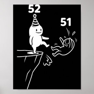 Kids Birthday Humor 52 Year Old 52nd Party Born 19 Poster
