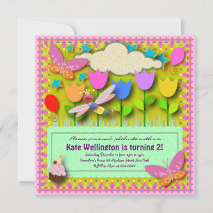 Kids Birthday Invitation 057: My backyard