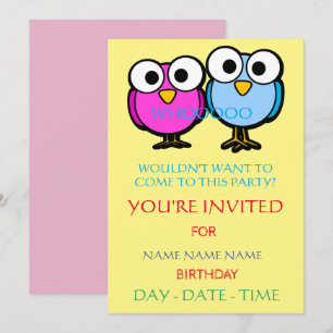 kids birthday invitations ensemble