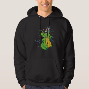 Kids Birthday Party Alligator Reptile Animal Cute  Hoodie