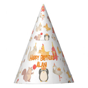 Kids Birthday Party Animals Boys Safari Zoo Party Hat