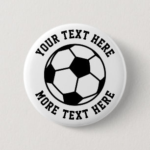 Kid's Birthday party favor celebration soccer ball 6 Cm Round Badge