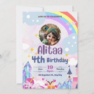 Kid's birthday party invitation