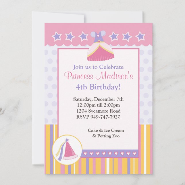 Kids Birthday Party Invitation (Front)