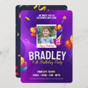 Kids Birthday Party Invitation Flyer Template