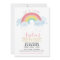 KIDS BIRTHDAY PARTY INVITE pastel rainbow clouds