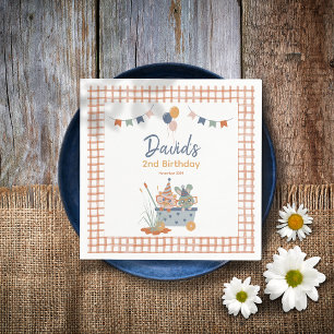 Kids Birthday Party Napkins Cute