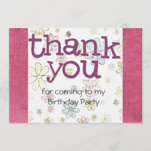 Kids Birthday Party Thank You cards