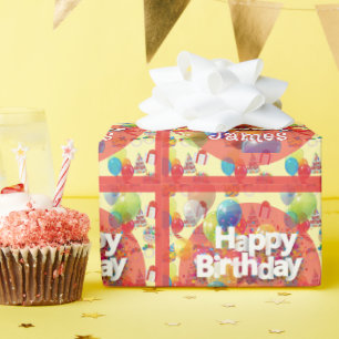 Kid's Birthday Party  Wrapping Paper