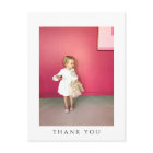Kids birthday photo thank you post card