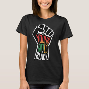 Kids Black History Month Shirt Boys Young Gifted A