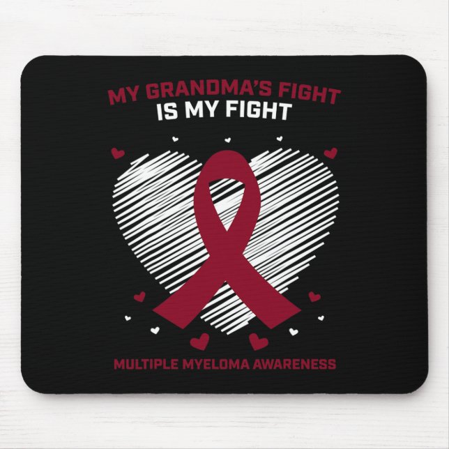 Kids Blood Cancer Support Grandma Multiple Myeloma Mouse Pad (Front)